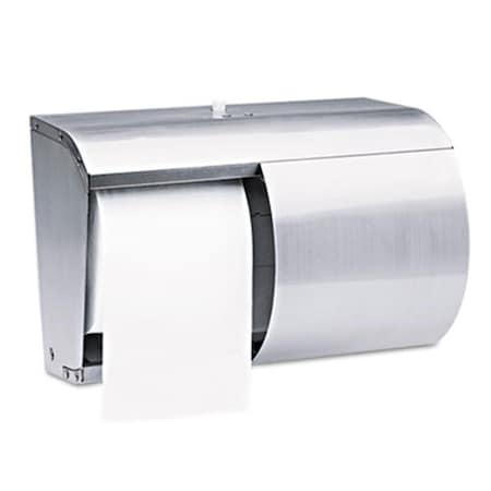 Kimberly-Clark Professional * 09606 Coreless Double Roll Bath Tissue Dispenser, 7.1 in. x 10.1 in. x 6.4 in. , Stainless 9606